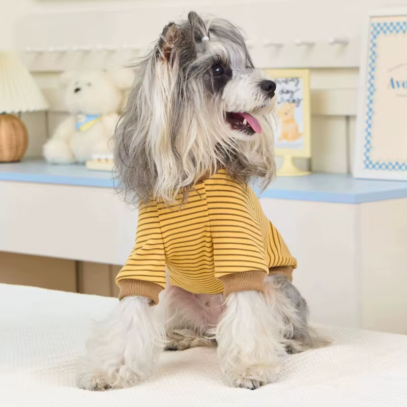 Camiseta de rayas para perros y gatos – Tejido suave