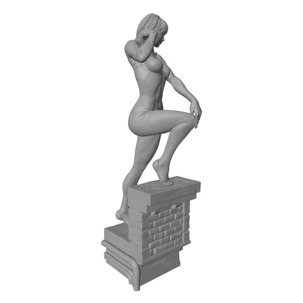 Miniatura de resina 3D gris para decorar gatos y perros, sin montar - imagen 3