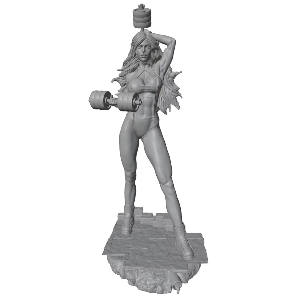 Figura de resina gris DIY sin montar, modelo para coleccionismo - imagen 4