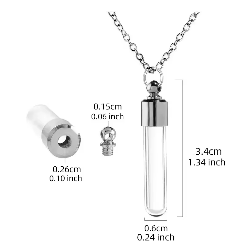Colgante urna para cremación de cenizas de perro y gato