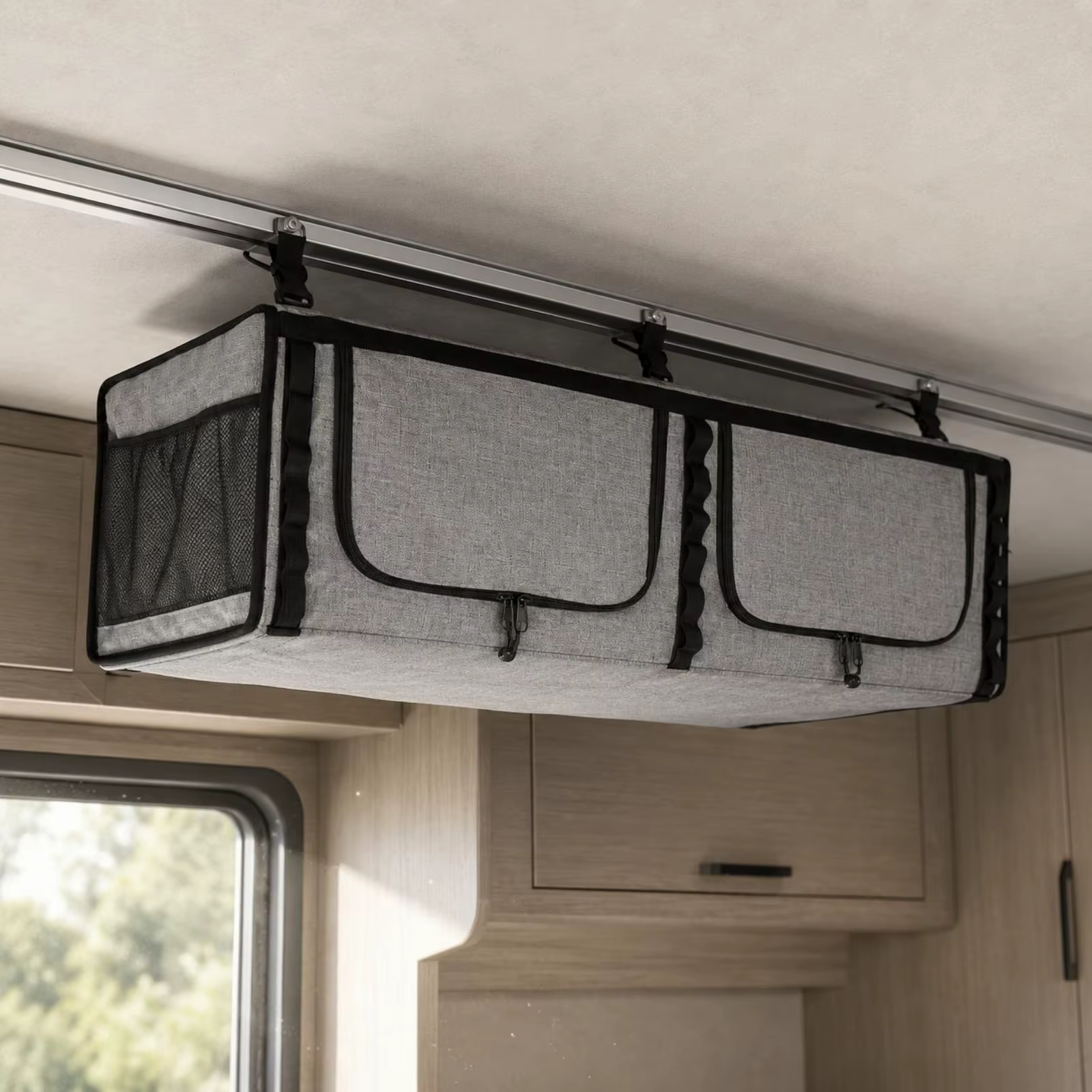 Organizador de coche plegable con cremallera para gatos y perros - imagen 4