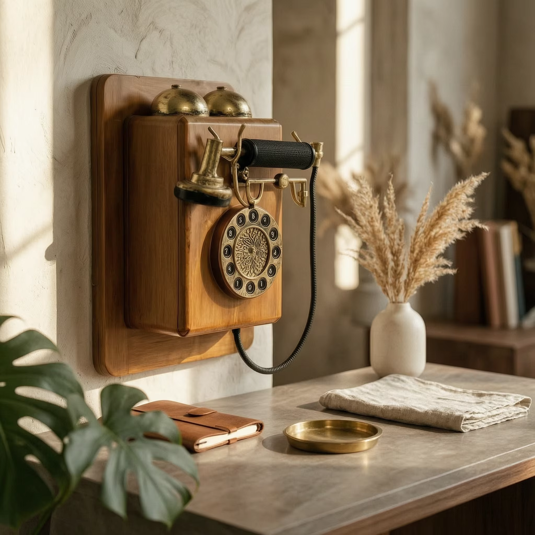 Teléfono de pared retro para gatos y perros – decoración - imagen 3