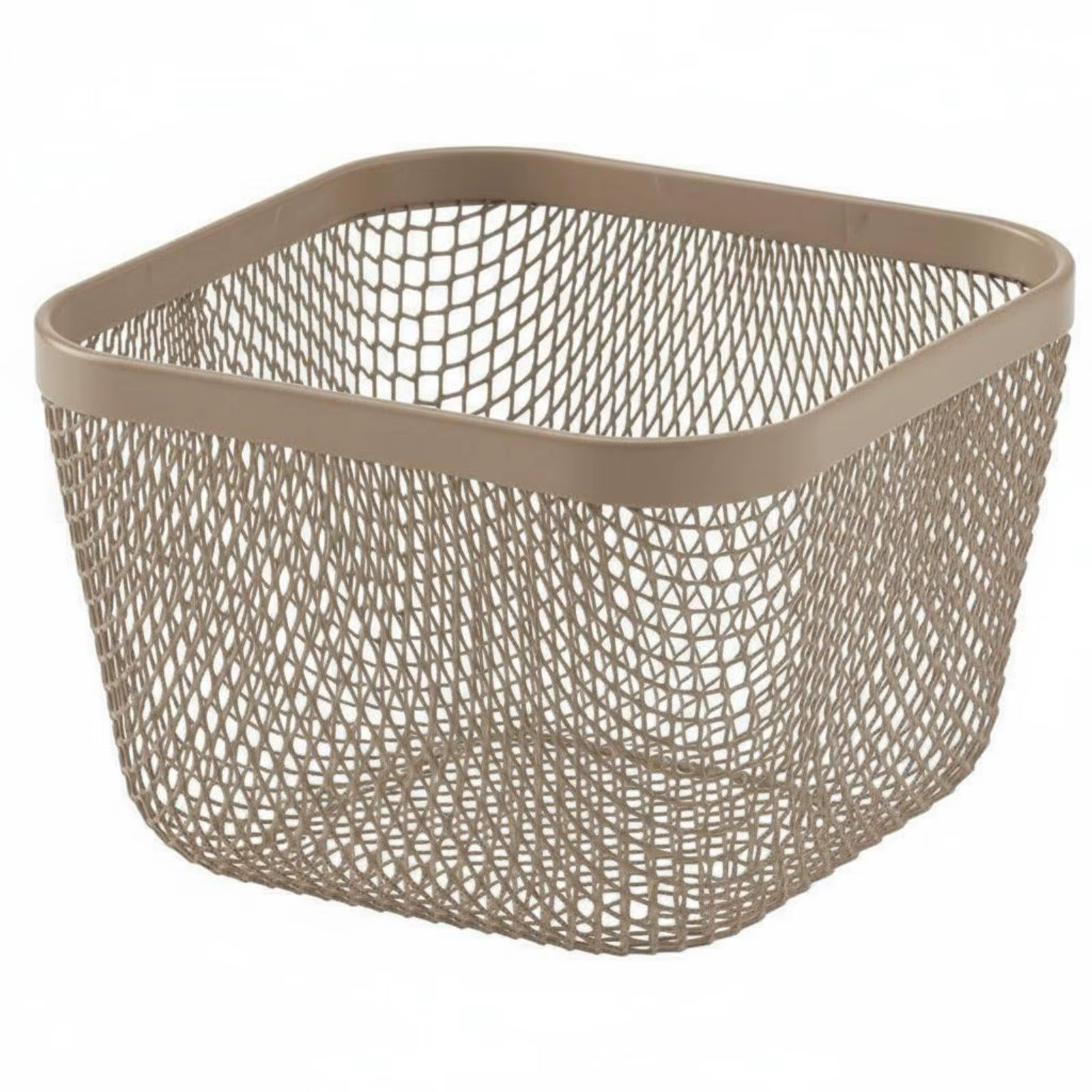 Cesto de alambre para baño organizado