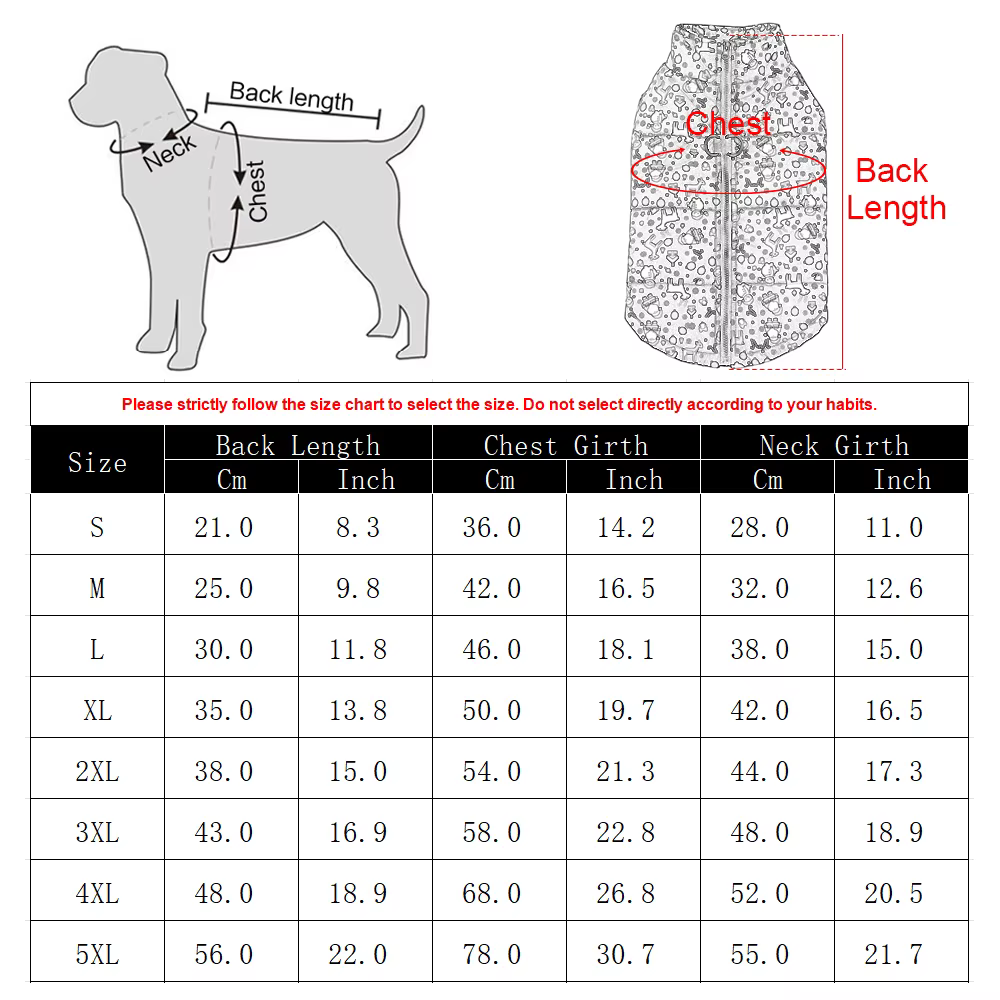 Chaqueta impermable para perros con diseño navideño