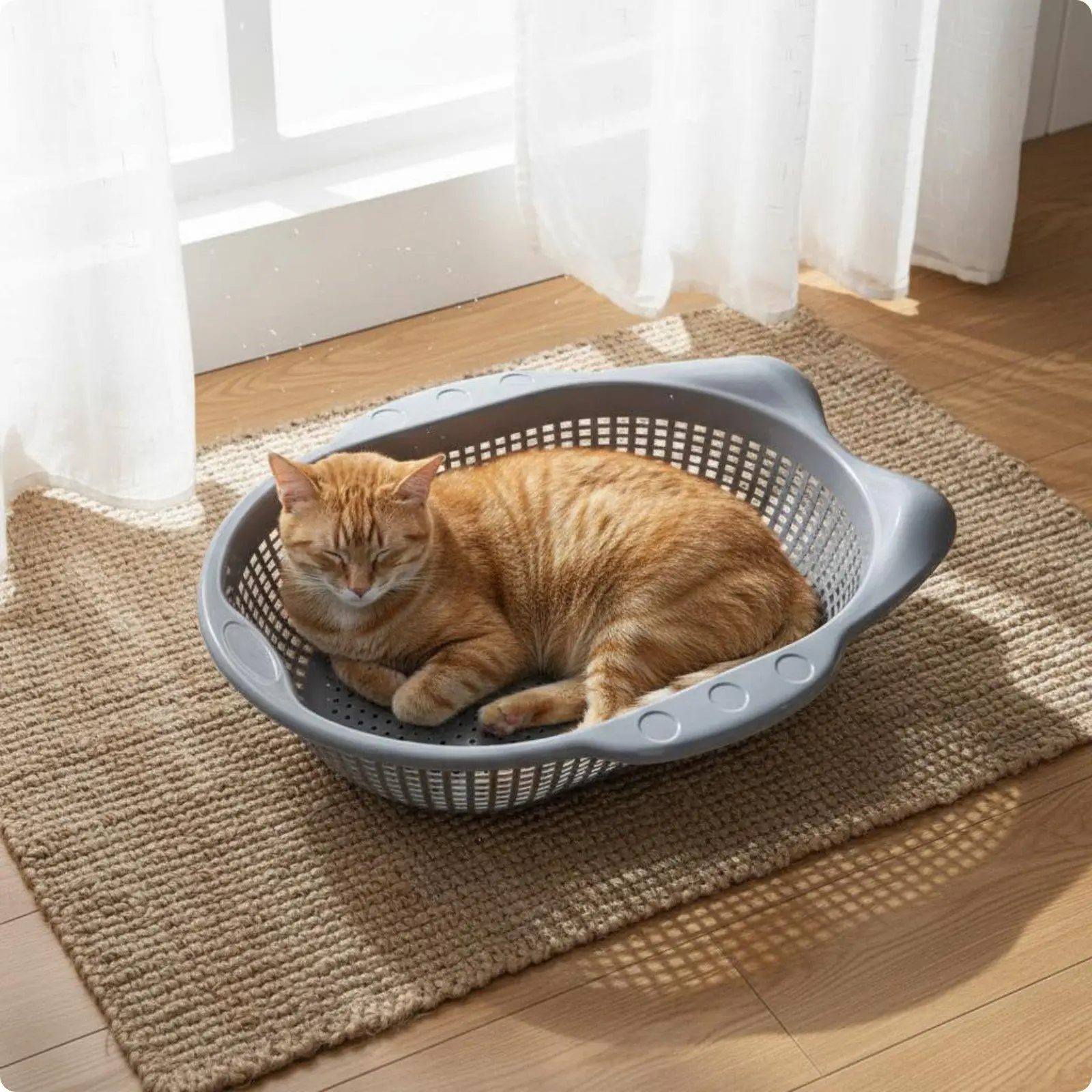Cesta para gatos transpirable, duradera y que ahorra espacio - imagen 2