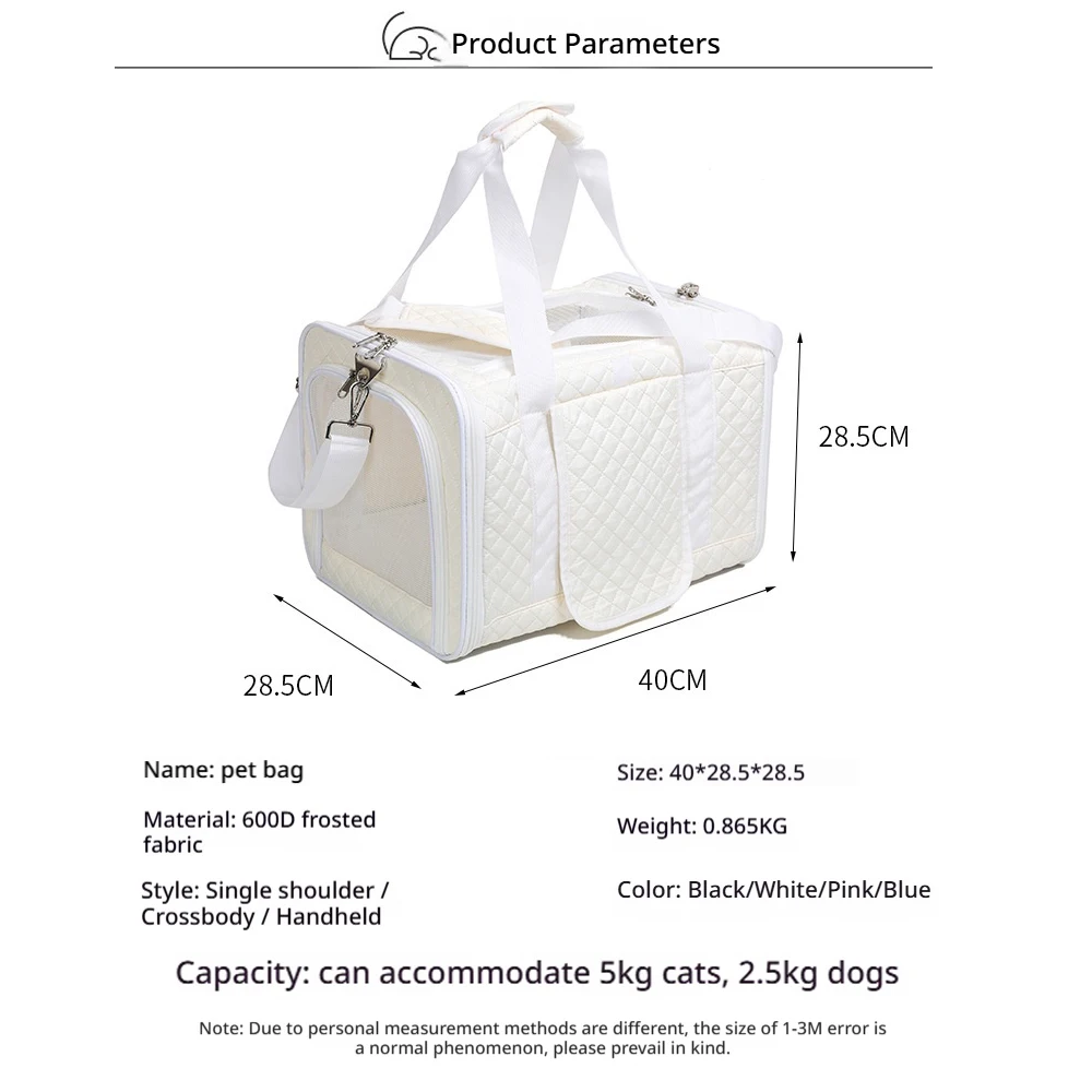 Bolsa de transporte acolchada para gatos y perros pequeños - imagen 2