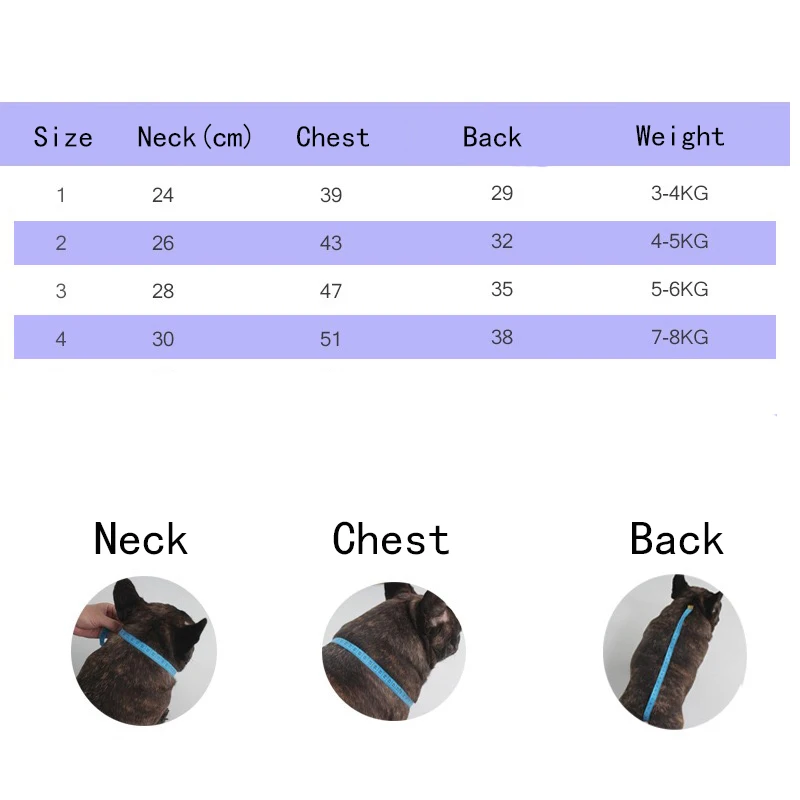 Ropa de rayas para perros de raza delgada