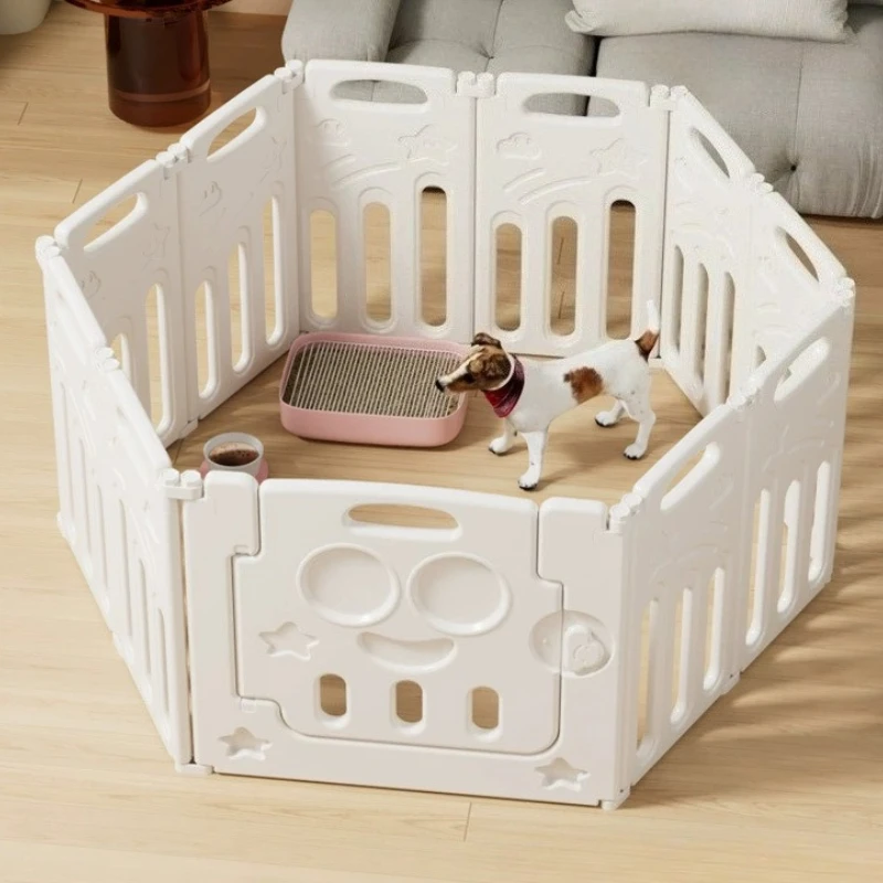 Parque infantil para perros blanco