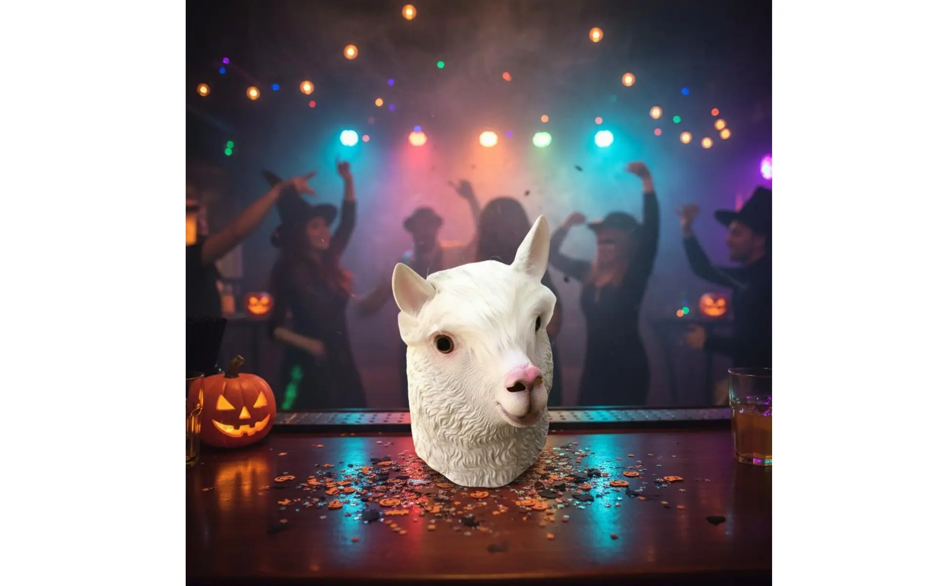 Tocado de alpaca listo para disfraz