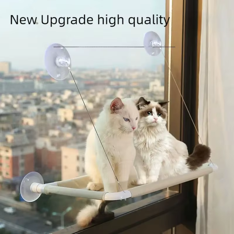 Hamaca colgante para gatos de invierno con ventosas, fácil instalar - imagen 3