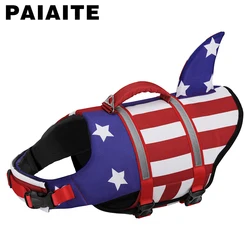 Chaleco salvavidas reflectante para perros, flotabilidad ajustable