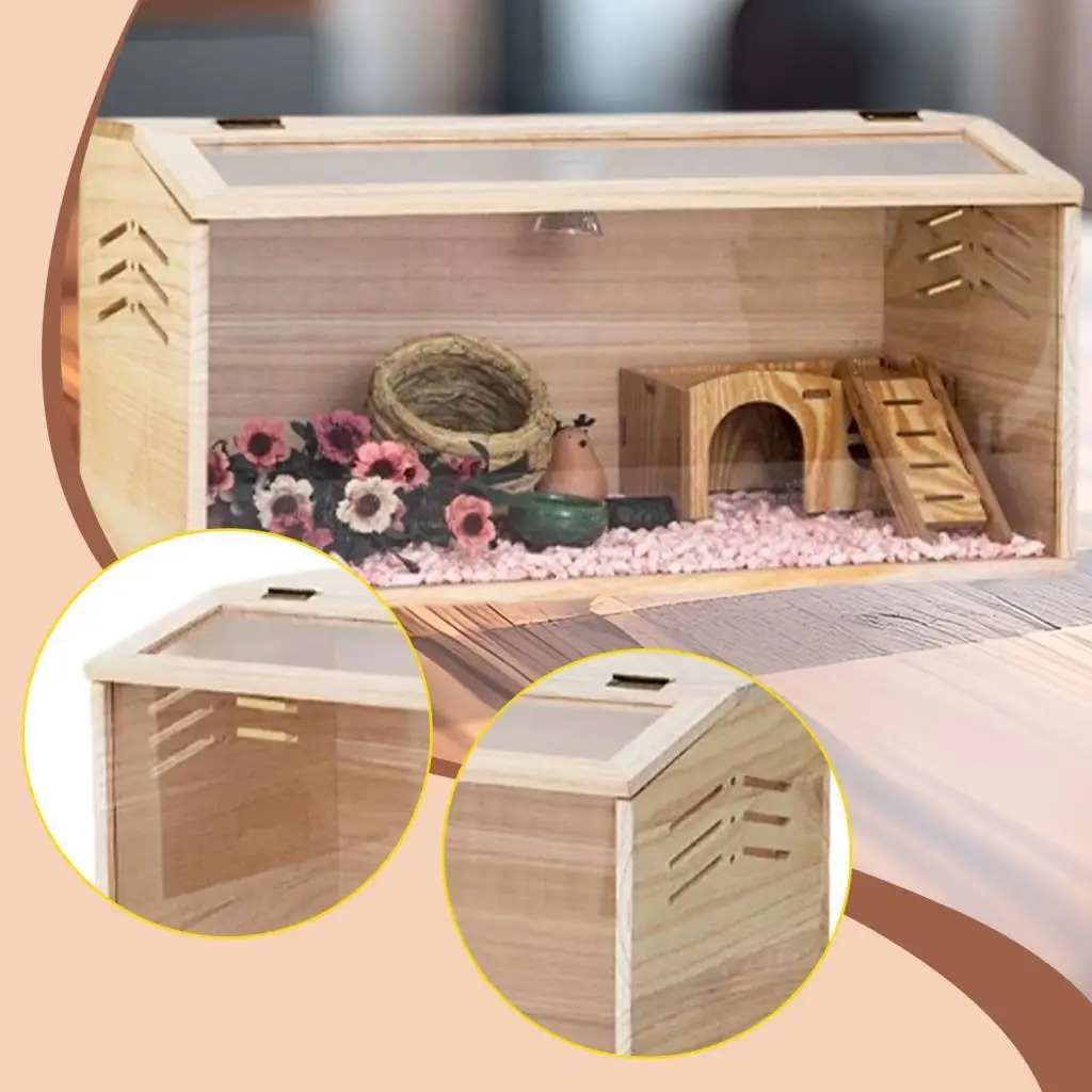 Caja de madera multifuncional para mascotas