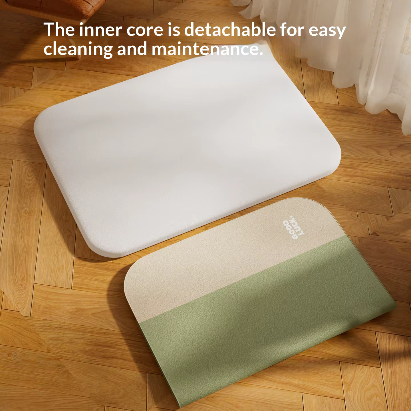 Cama impermeable para perros y gatos – Reversible, desmontable y lavable