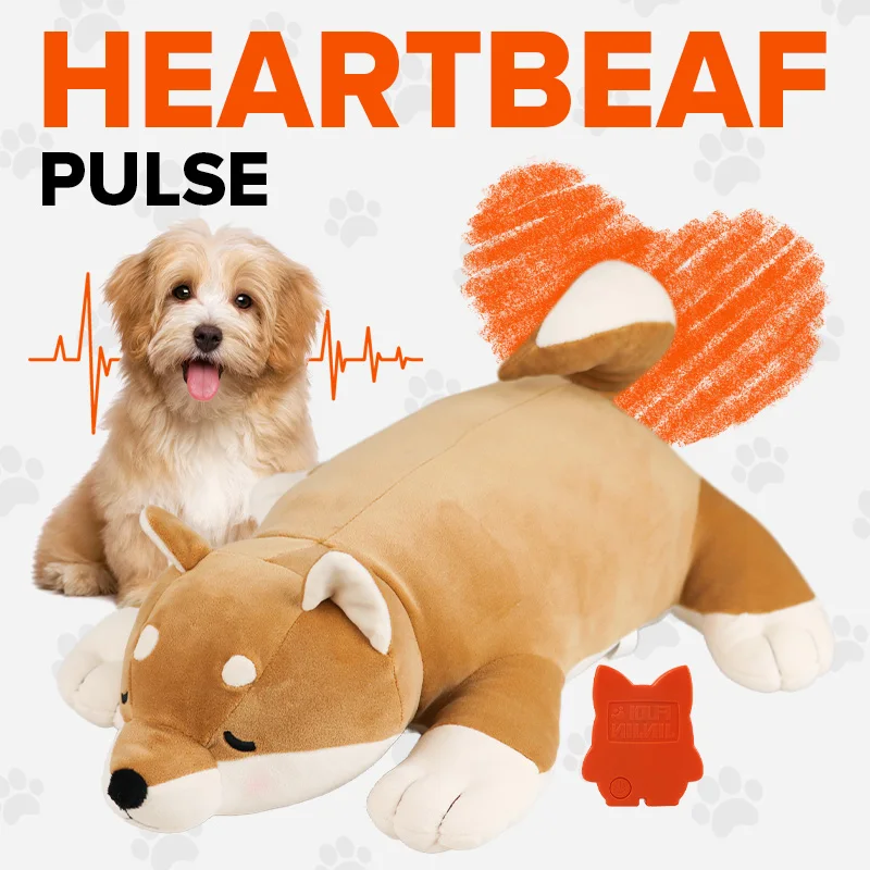 Juguete de peluche con latido para perros: calma y ansiedad