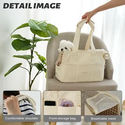 Bolso de transporte portátil transpirable para perros y gatos