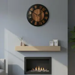 Reloj de pared nórdico con números grandes, fácil de colgar