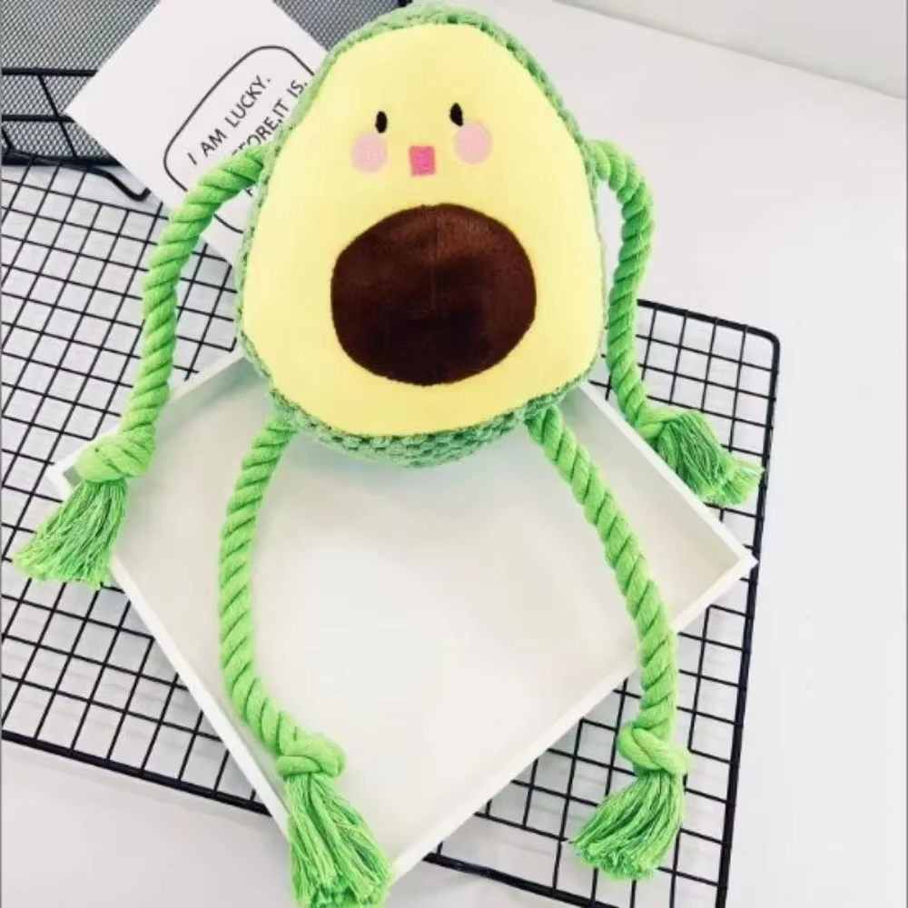 Juguete interactivo para gatos y perros: pulpo aguacate con sonido - imagen 2