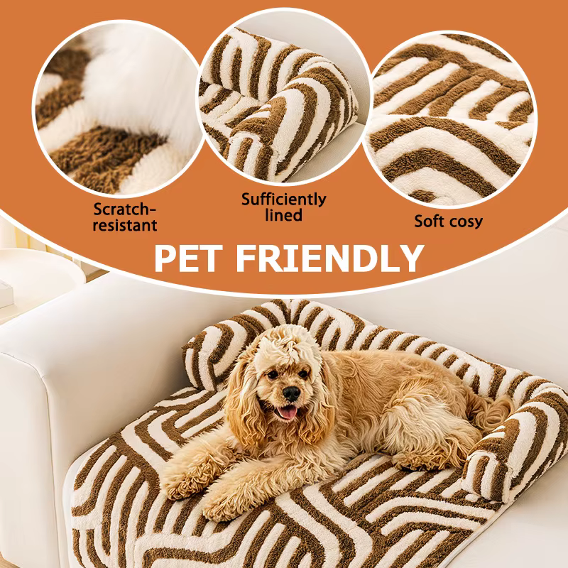 Cama para perros y gatos estilo sofá con base antideslizante acolchada - imagen 4