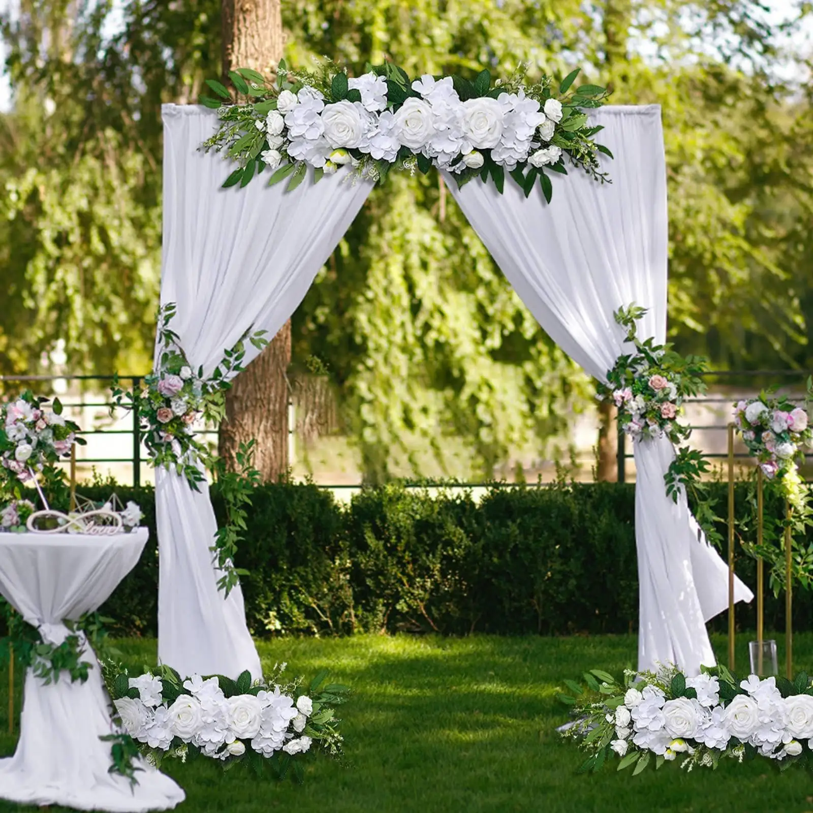 Guirnalda floral para decoración de eventos
