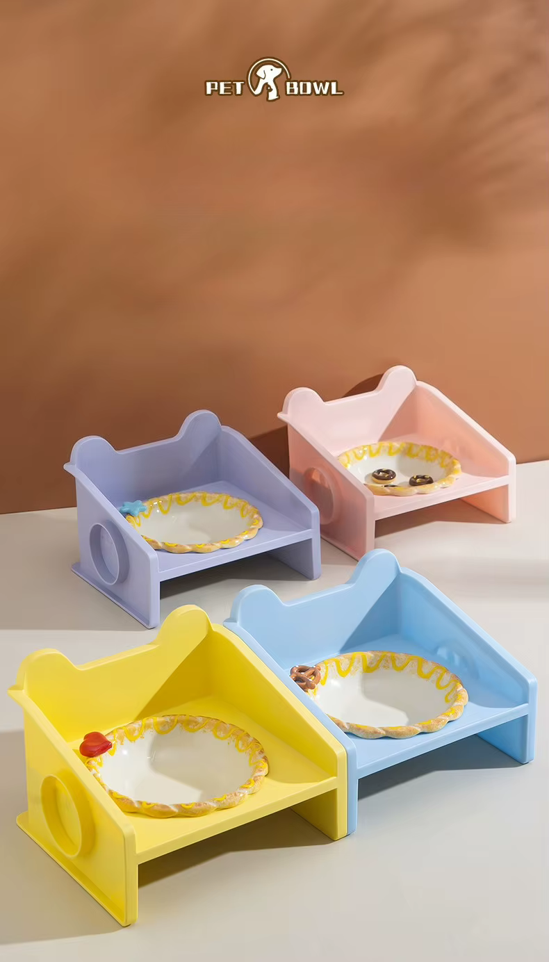 Comederos para Gatos de Cerámica Elevados