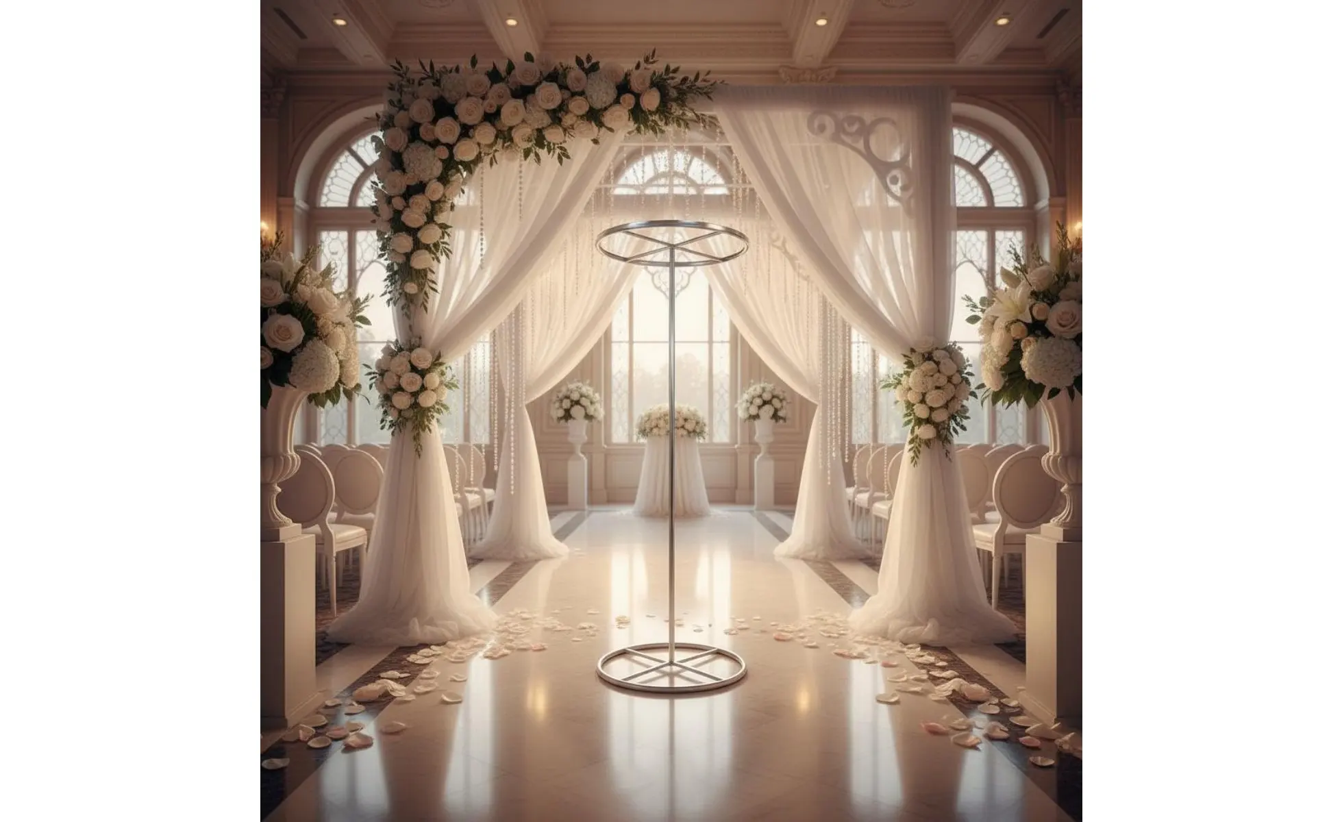Arco de boda redondo circular en hierro