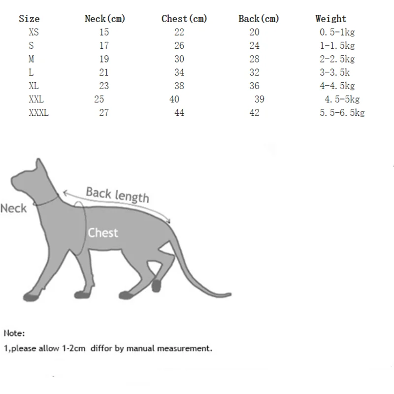 Abrigo para gatos Sphynx y Devon Rex de algodón manga larga - imagen 4