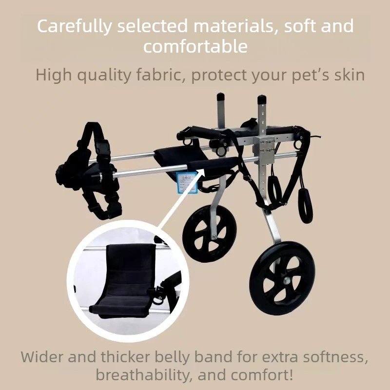 Silla de ruedas para perros, soporte trasero para rehabilitación y parálisis - imagen 5