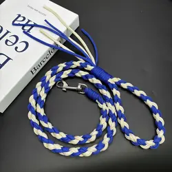 Correa para perro trenzada anti-mordida de colores pastel