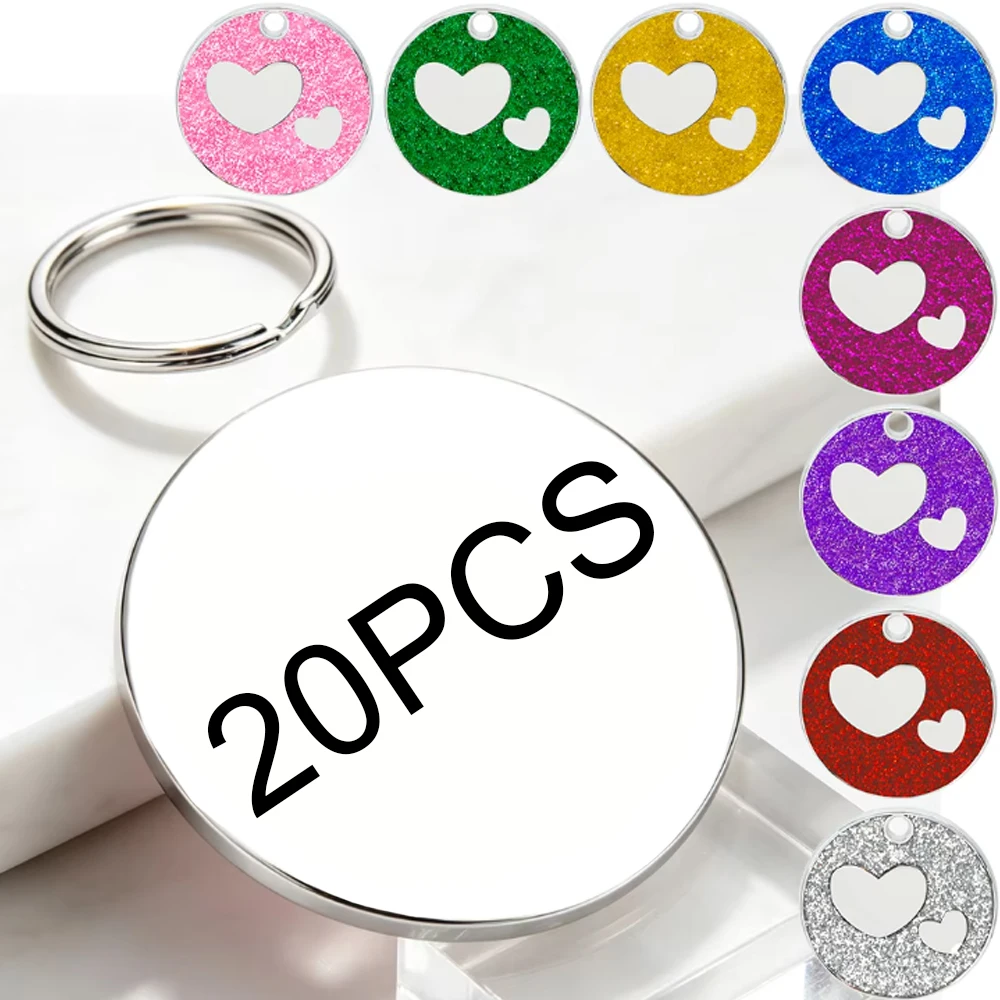 Placa identificación personalizada perro y gato con grabado – Forma corazón - imagen 4