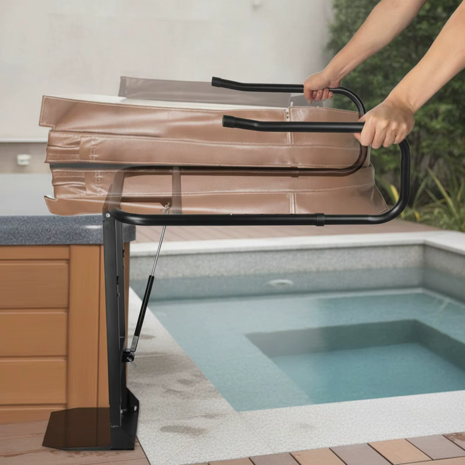 Elevador de cubierta para jacuzzi con asistencia hidráulica - imagen 4