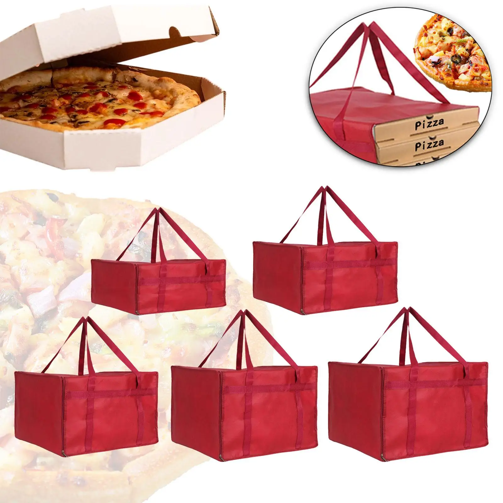 Bolsa térmica catering con placa extraíble – Aislada para entrega de alimentos - imagen 5