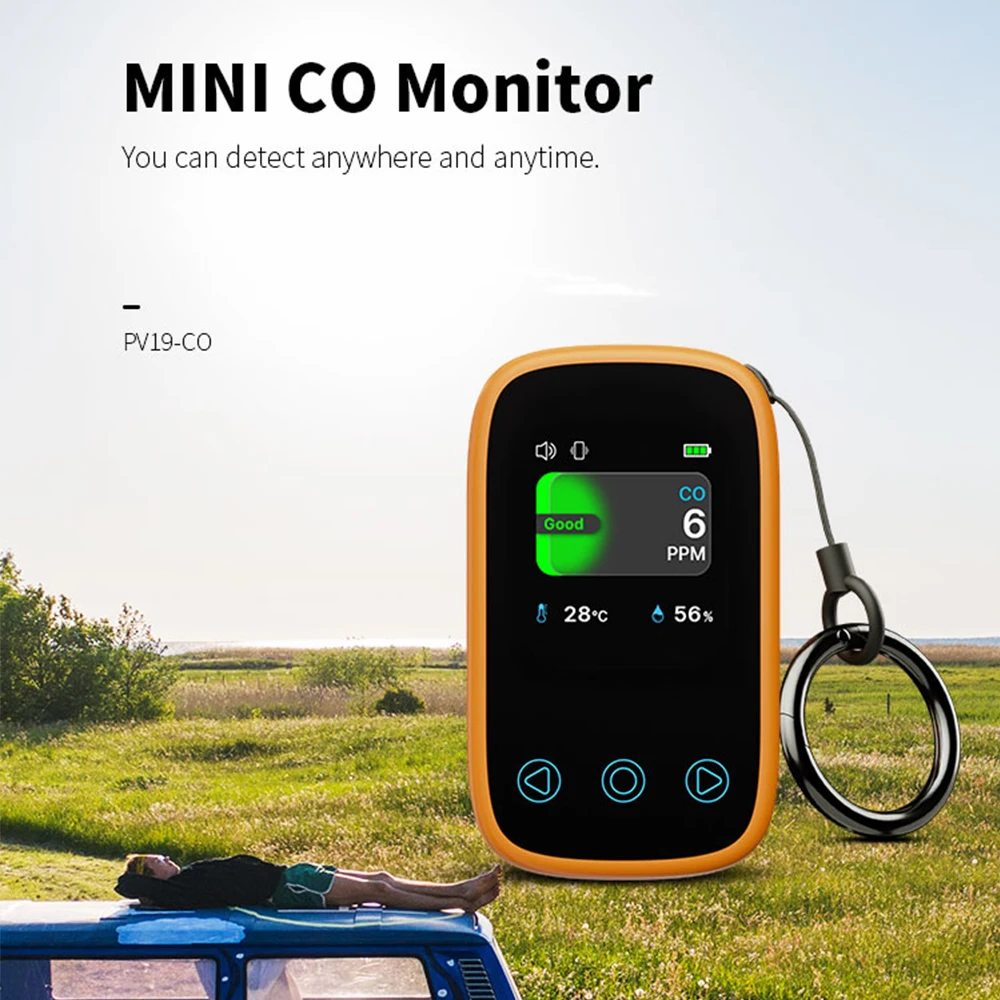 Mini probador de calidad del aire 3 en 1 con pantalla LCD