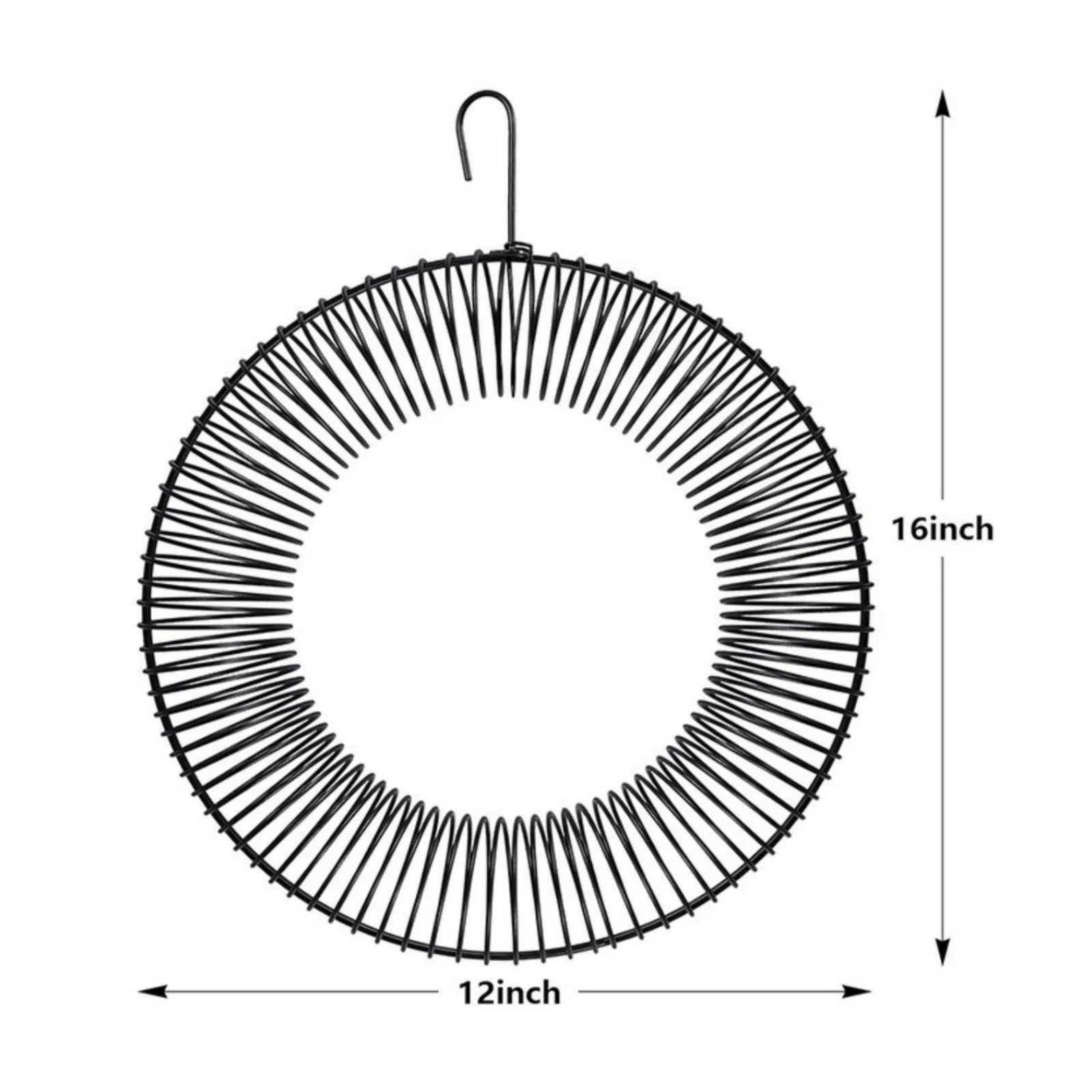 Soporte espiral para comedero de aves y ardillas, metálico y resistente al exterior - imagen 5