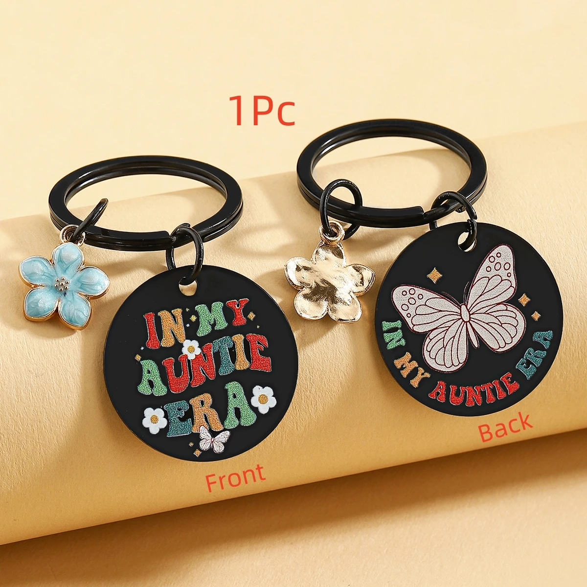 Llavero de acero inoxidable con diseño versátil