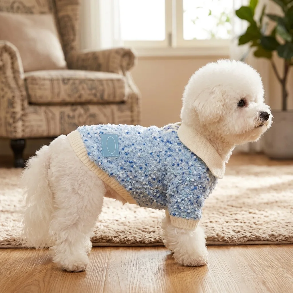 Suéter de Punto para Gatos y Perros Pequeños – Abrigo Cálido de Felpa Otoño Invierno - imagen 4