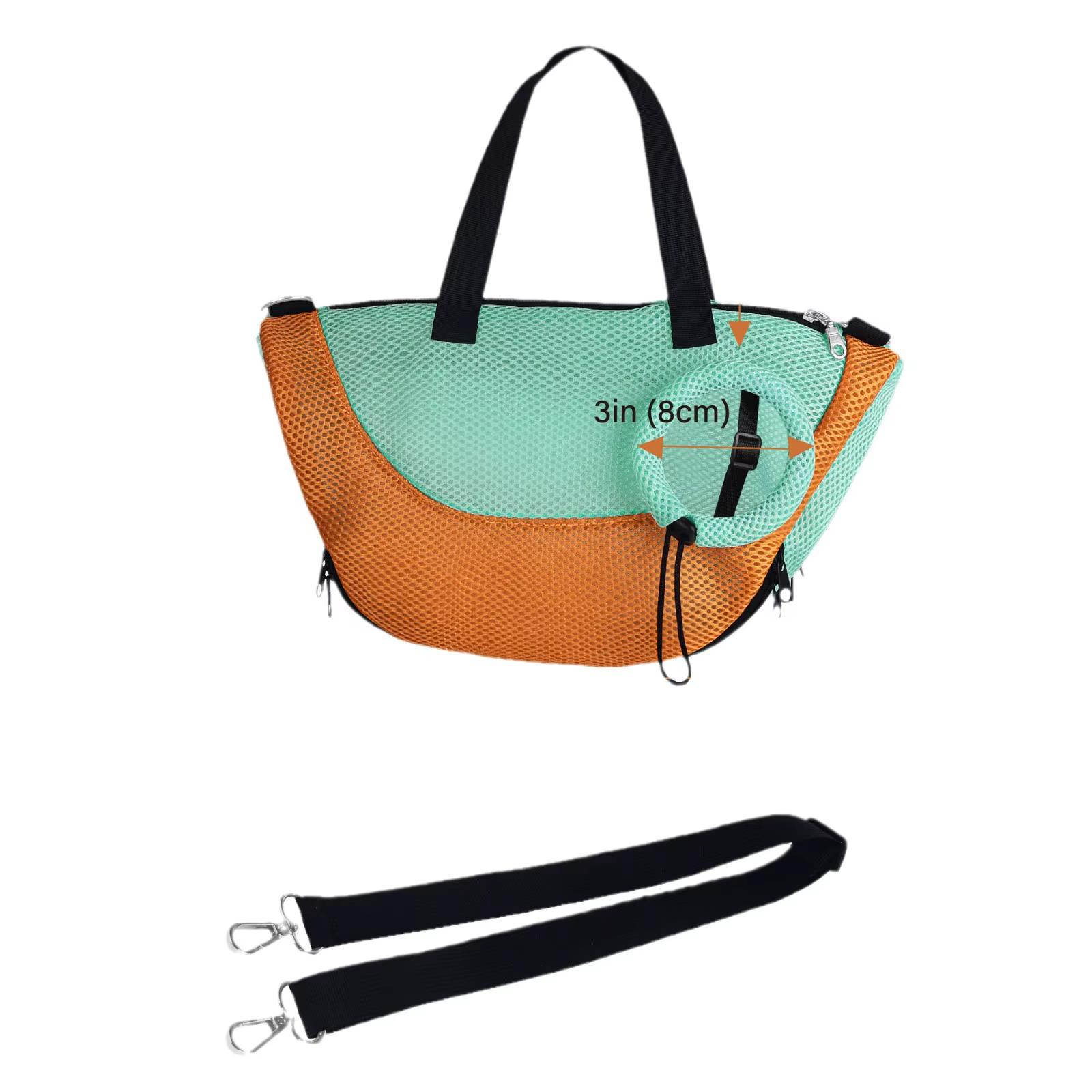 Bolsa de baño para gatos con malla transpirable – Transporte y corte de uñas - imagen 2