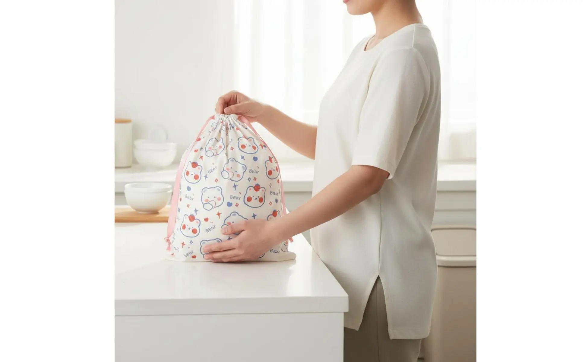 Bolsa gruesa impresa para residuos cotidianos