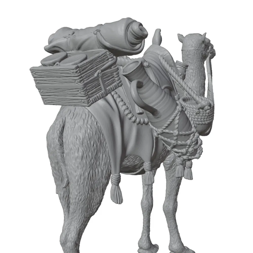 Figura de camello impresa en 3D – Adorno sin pintar para escritorio - imagen 5