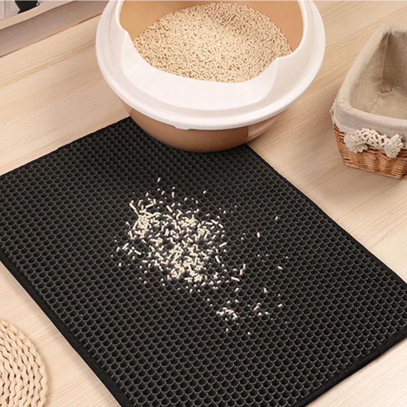 Tapete para arena de gatos con panal – Antisalpicaduras y lavable - imagen 4
