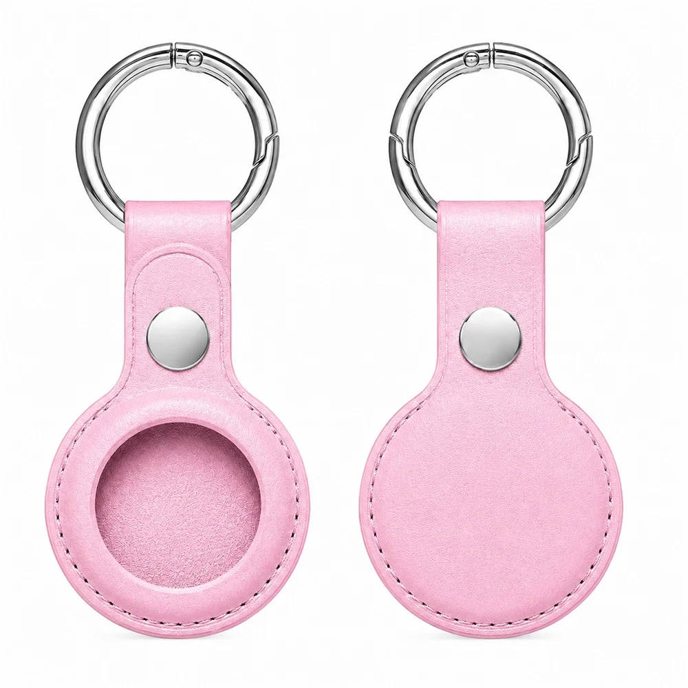 Fundín antipérdida de cuero para placa de perro con anilla - imagen 2