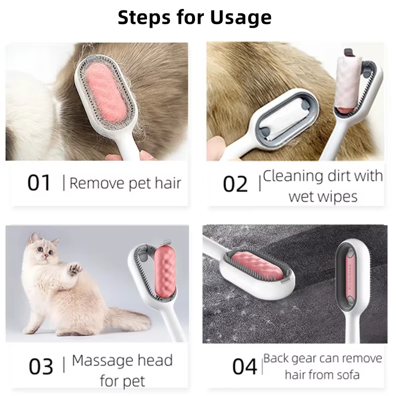 Peine eliminador de pelo para perros y gatos – Cepillo de - imagen 5