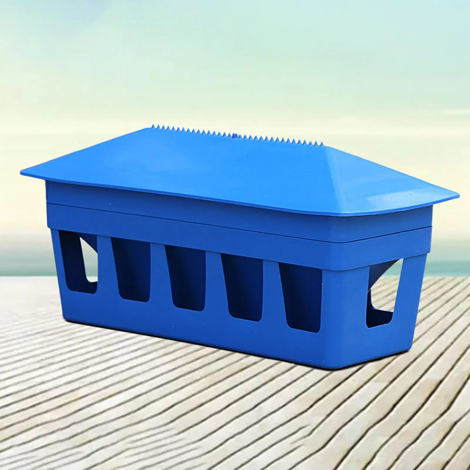 Comedero automático para aves con diseño de 12 orificios