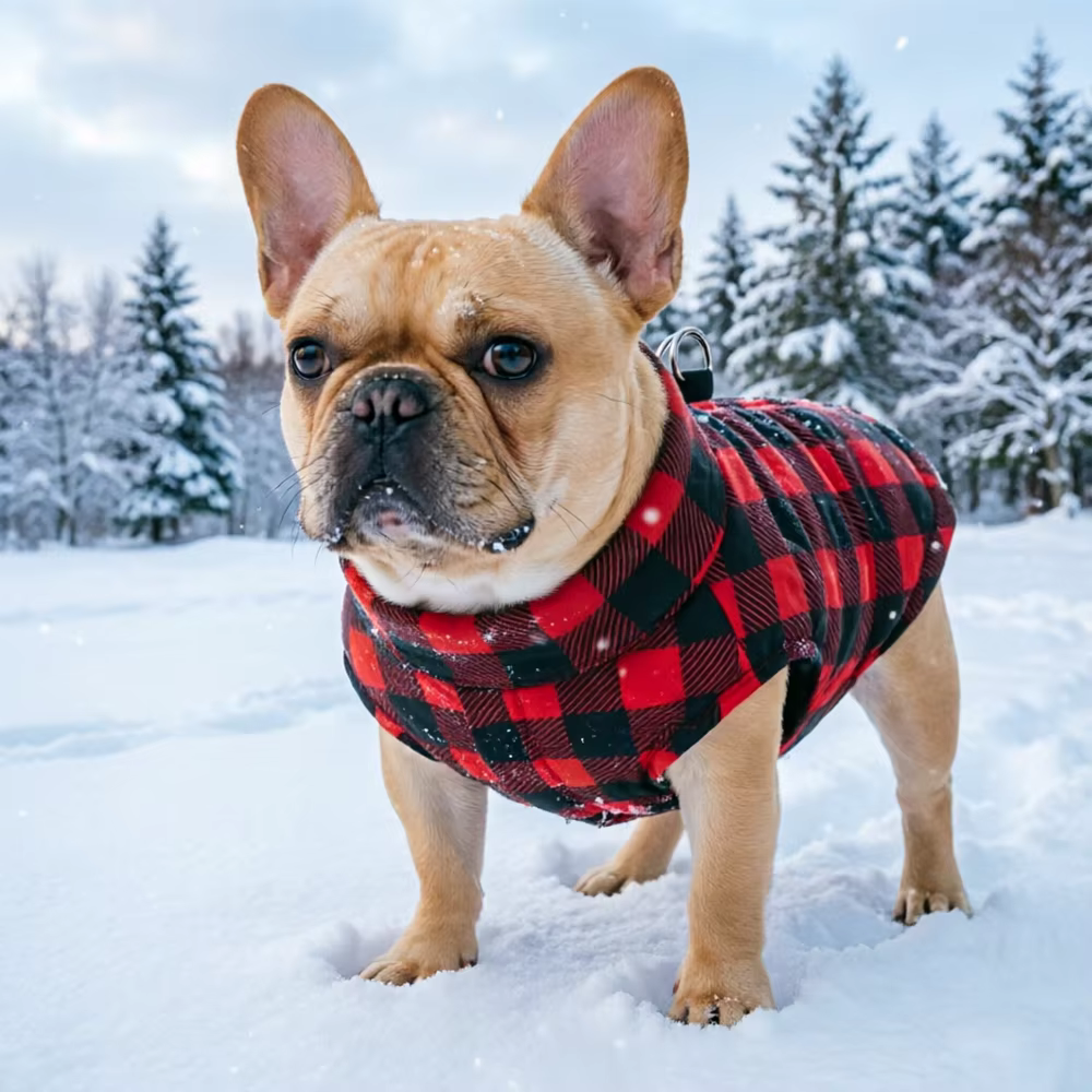 Abrigo de invierno impermeable para perros y gatos – Bulldog Francés - imagen 4