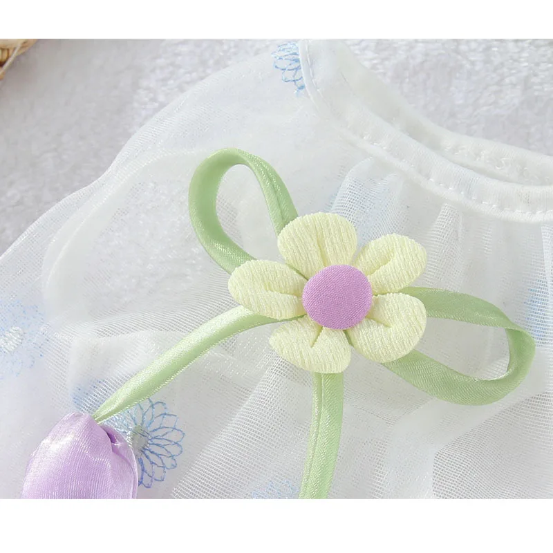Vestido fino transparente floral para perros, gatos y Chihuahua - imagen 3
