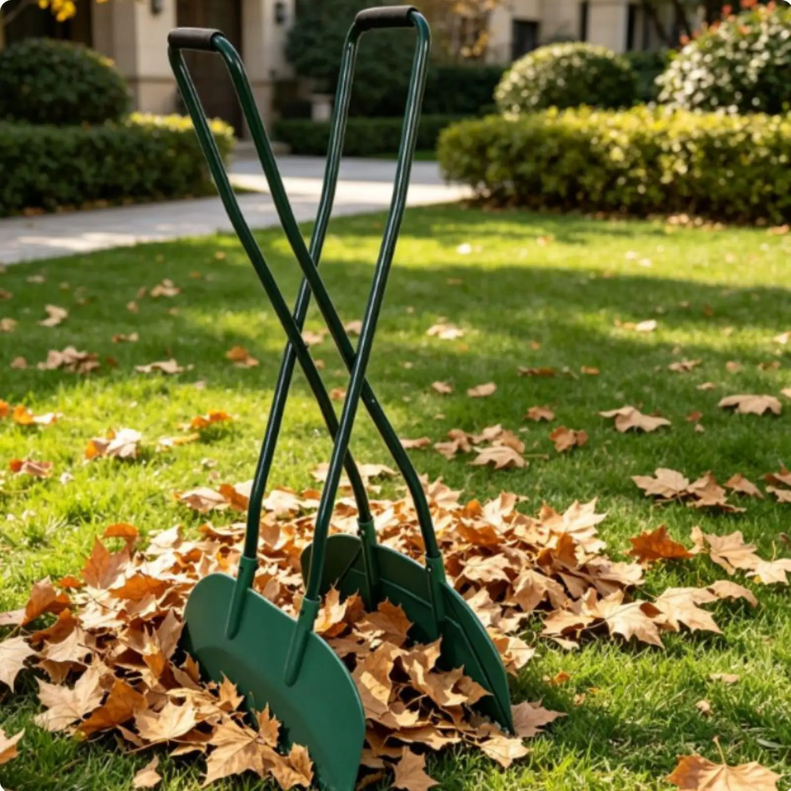 Recogedor de hojas con mango largo y acción de tijera para jardín - imagen 2