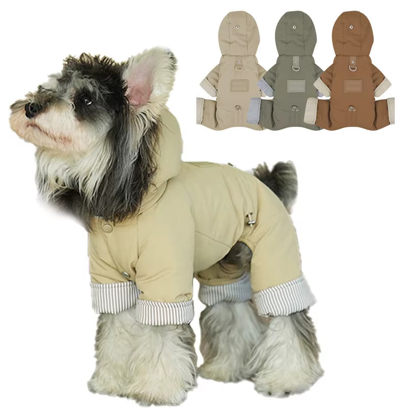 Mono Impermeable con Capucha para Perros Pequeños – Abrigo Invernal - imagen 4