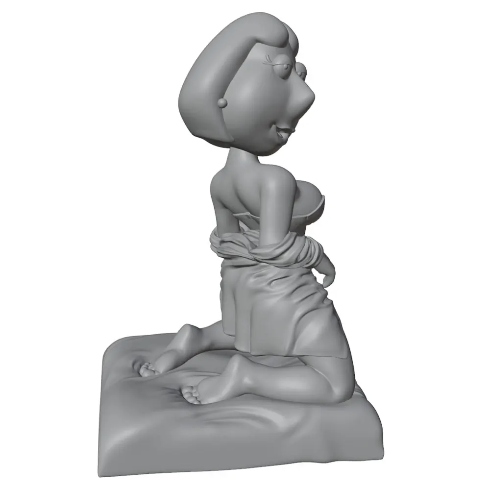 Figura terminada en exposición