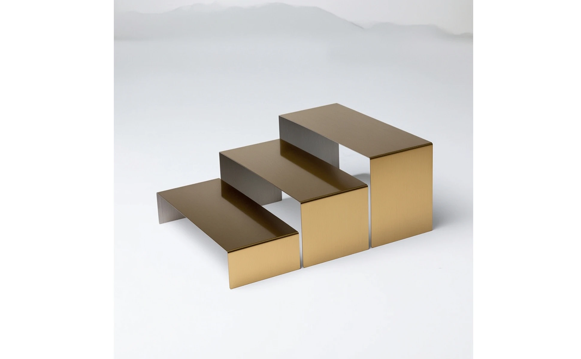 Conjunto de 3 soportes en forma de U para exhibición de calzado