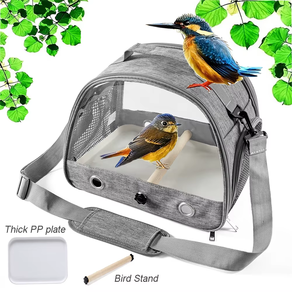 Bolsa de transporte para aves pequeñas: jaula de viaje de tela - imagen 5