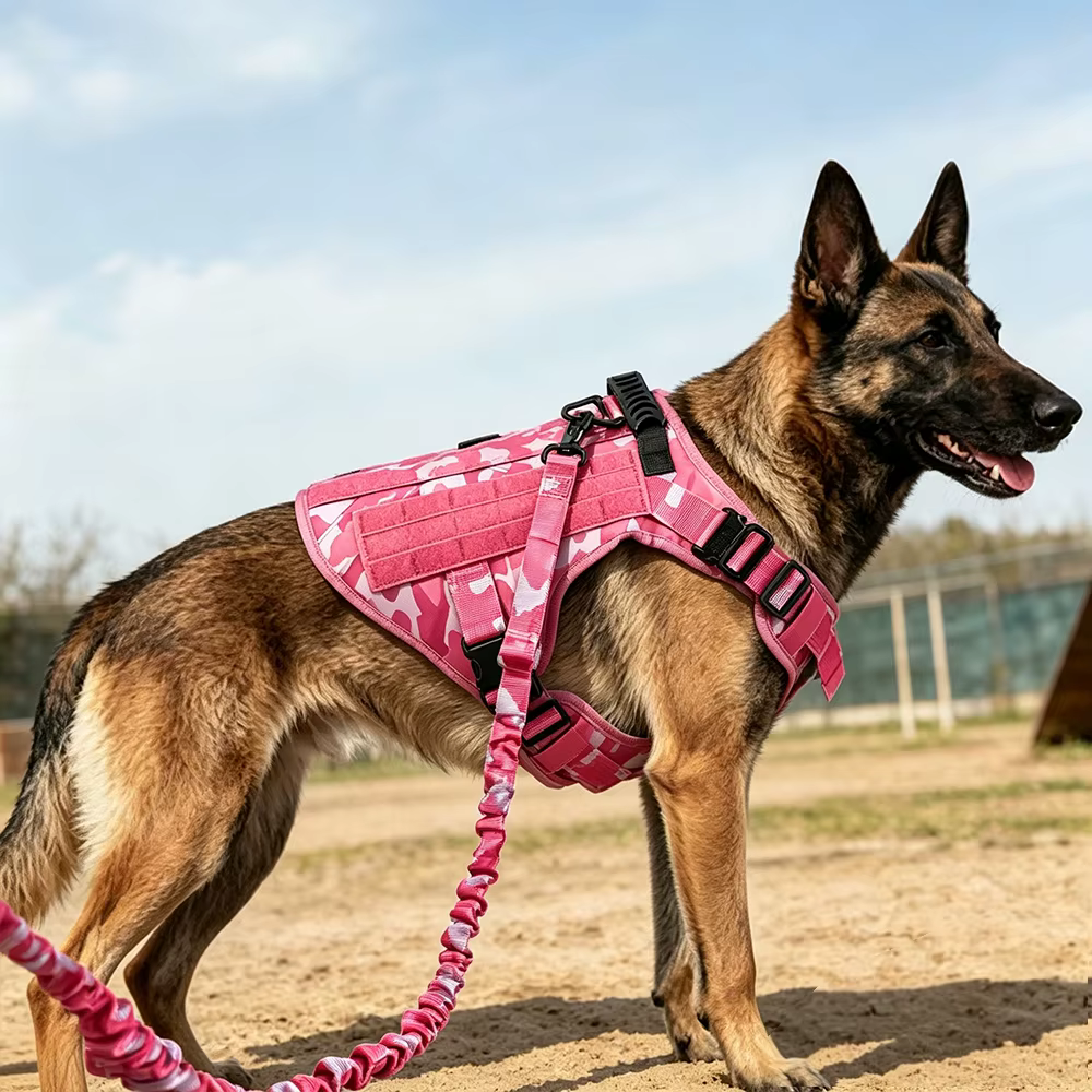 Arnés táctico con asa para control en paseos